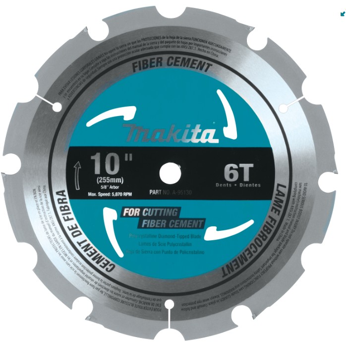 MAKITA A-95130 10" 6T Blade Fiber Cement