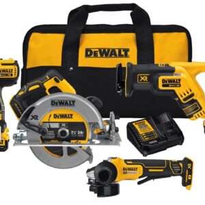 DEWALT DCK695P2 20V MAX XR Brushless 6-Tool Combo Kit w/Grinder