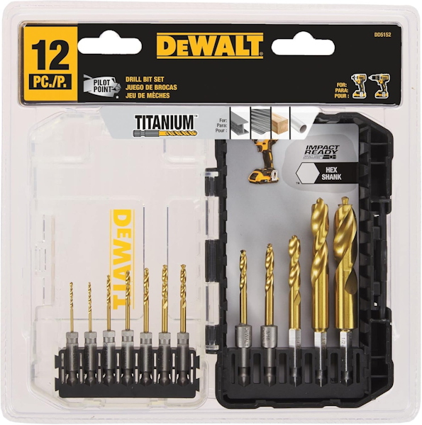 DEWALT DD5152 12PC Titanium IR Drill Bit Set - Image 2