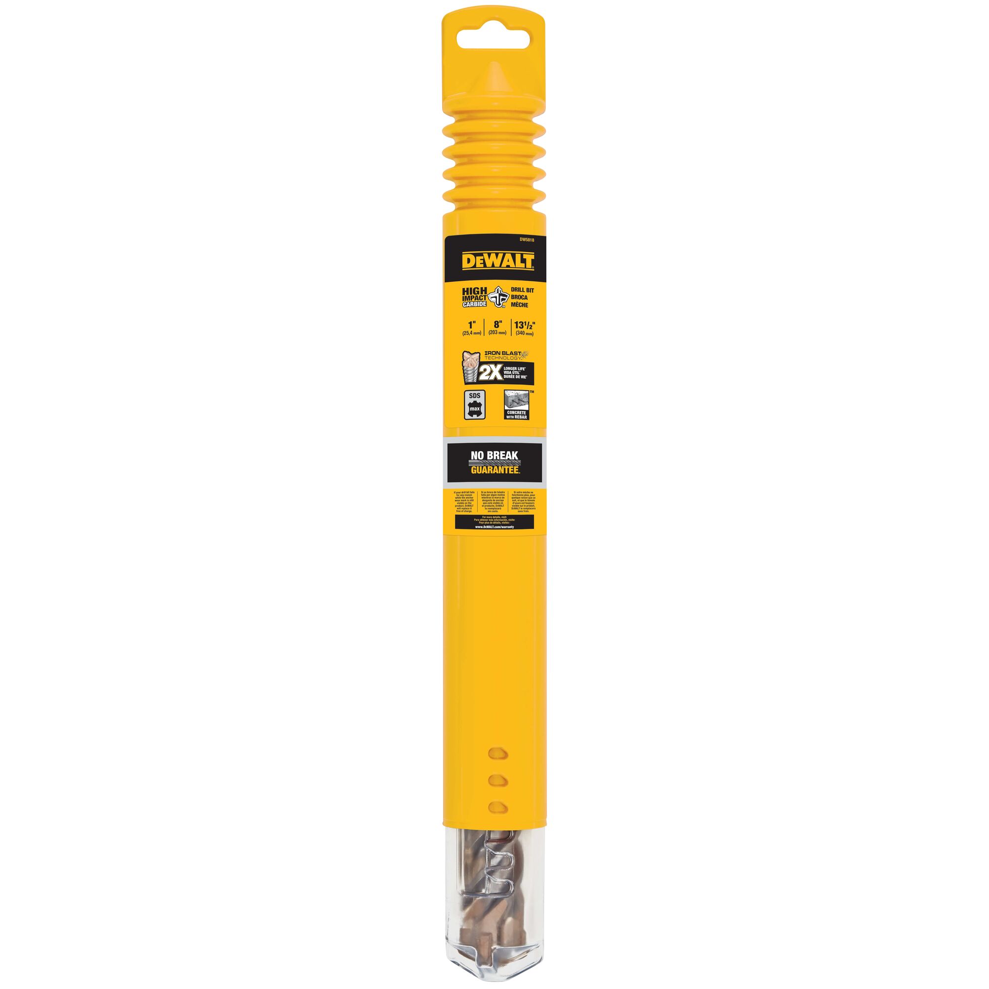 DEWALT DW5818 Concrete Drill Bit - 1