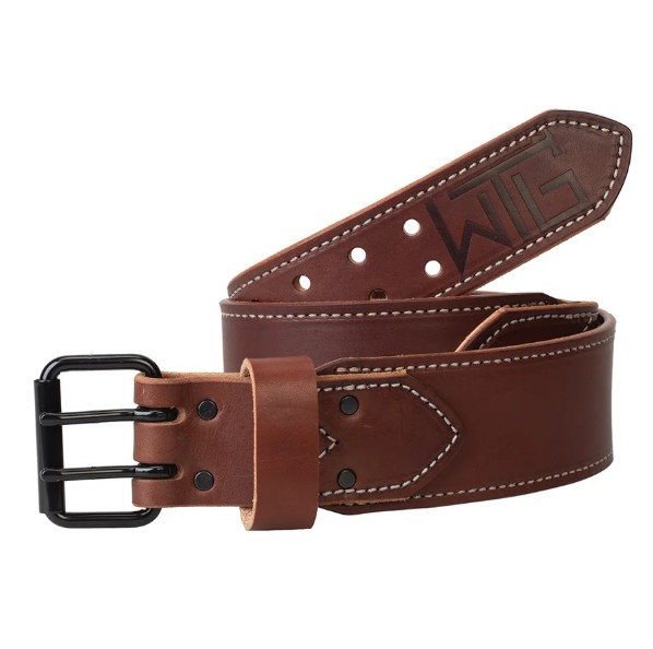 WEAVER LEATHER 85616-45-01 2-1/2" SM/MD Leather Belt, BROWN