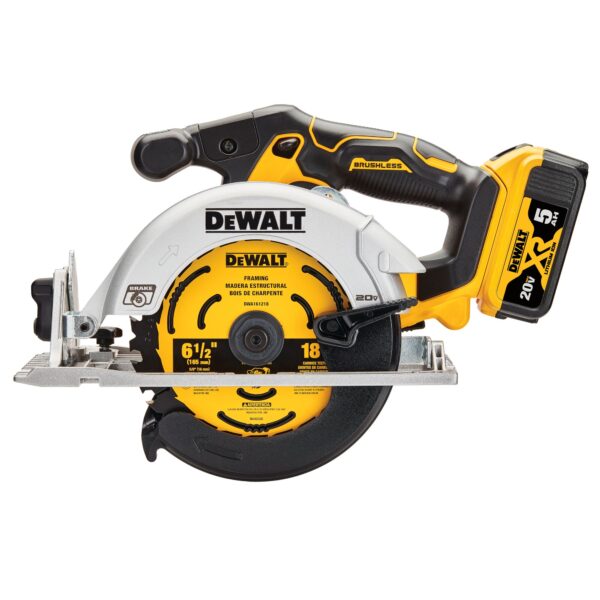 DEWALT DCS565P1 20V MAX 6-1/2" Brushless Circular Saw Kit w/1 - 5.0Ah Battery