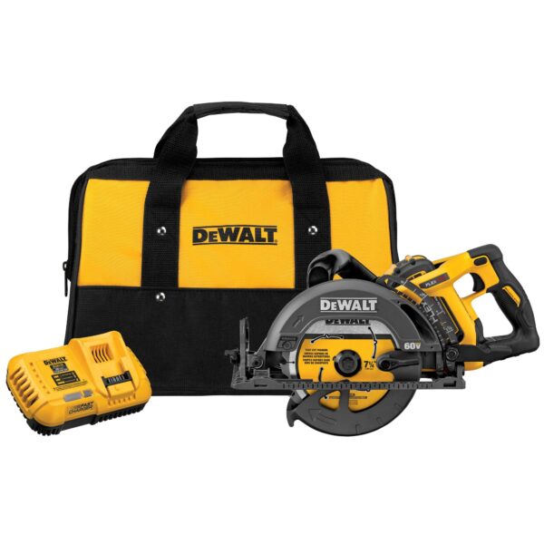 DEWALT DCS577X1 Flexvolt 60V MAX XR Rear Handle 7-1/4" Circular Saw Kit