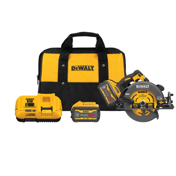 DEWALT DCS578X2 Flexvolt 60V Brushless 7-1/4" Circular Saw Kit