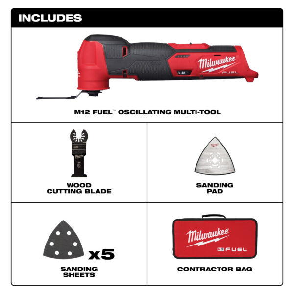 MILWAUKEE 2526-20 M12 Fuel Multi-Tool - Image 3