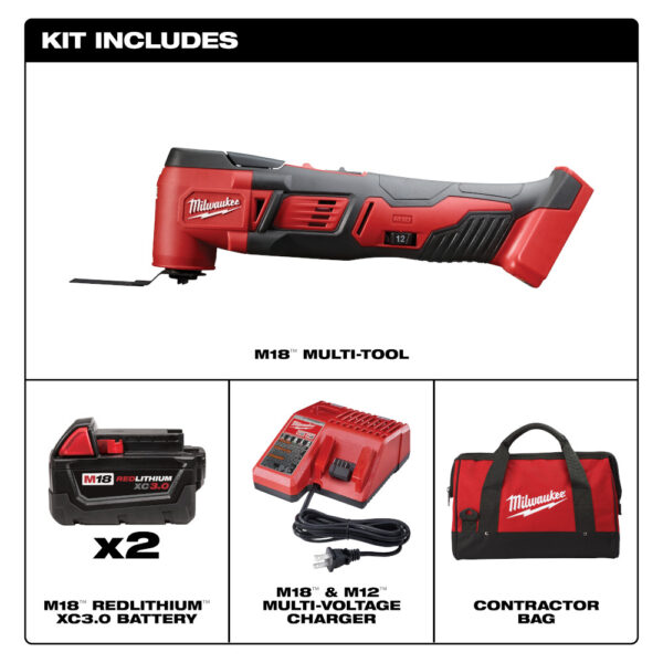 MILWAUKEE 2626-22 M18 Cordless Multi-Tool Kit - Image 2