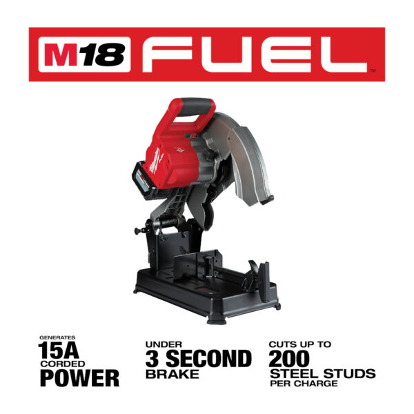 MILWAUKEE 2990-21HD M18 FUEL 14" Abrasive Chop Saw Kit - Image 2