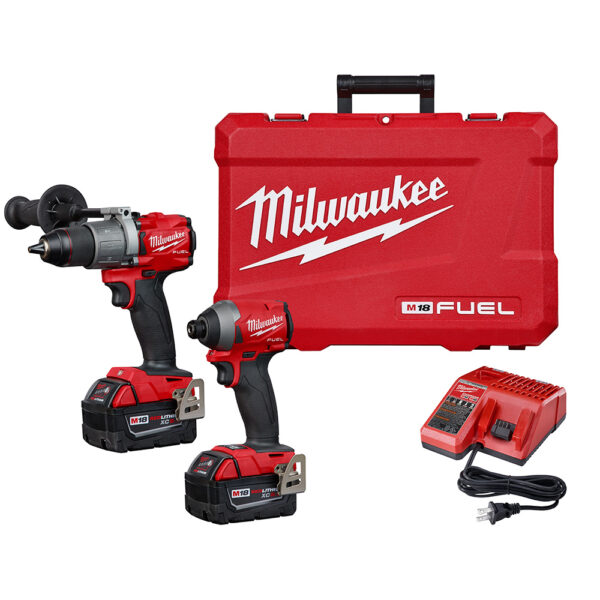 MILWAUKEE 2997-22 M18 Fuel 2Pc Hammer Drill/Impact Combo Kit