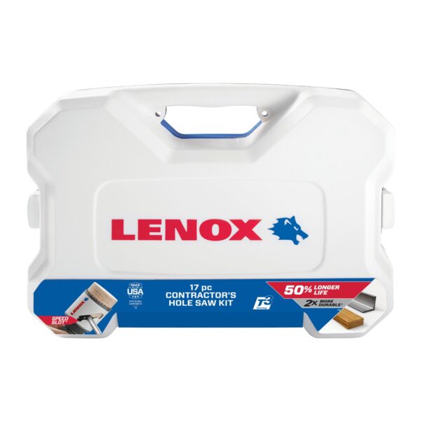 LENOX 308201200G Deluxe 17 Pc Hole Saw Kit 1200G 12 Sizes