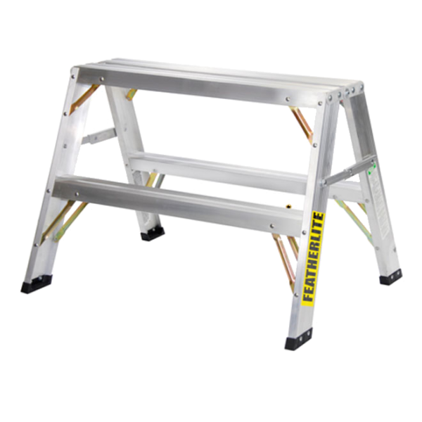 FEATHERLITE 3702 2' Sawhorse/Step Aluminum Ladder