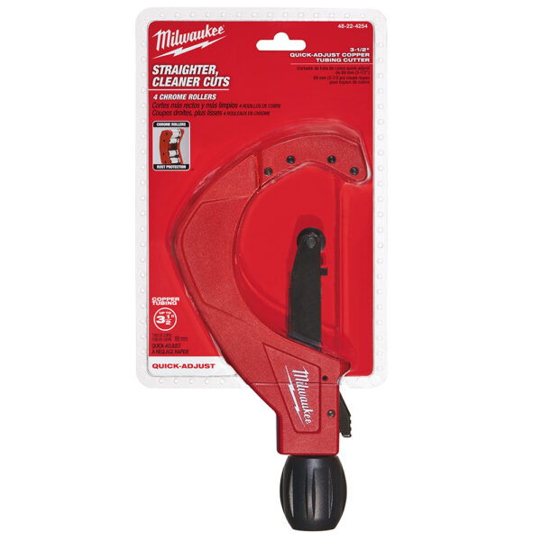 MILWAUKEE 48-22-4254 3-1/2" Quick Adjust Pipe Cutter - Image 3