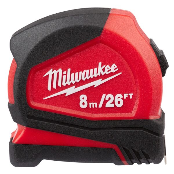 MILWAUKEE 48-22-6626G 8M/26' Compact Tape Measure 2PK