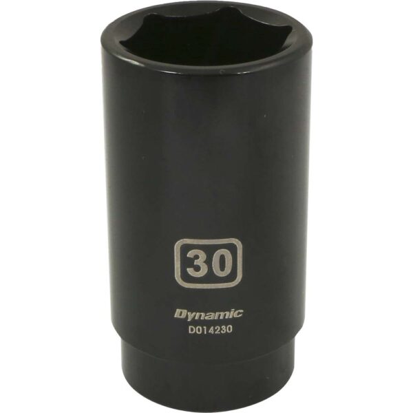 DYNAMIC TOOLS D014230 1/2" Drive 6Pt 30mm Deep Impact Socket