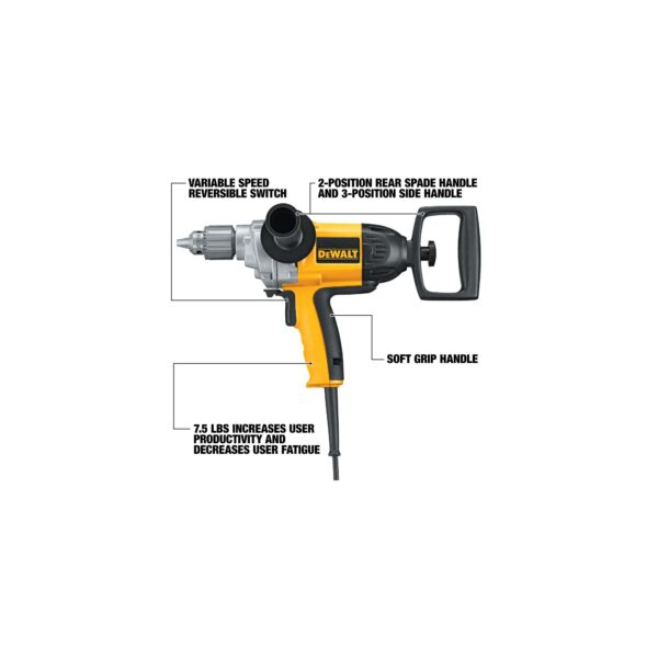 DEWALT DW130V Spade Mixing Drill 9.0A 550RPM - Image 2