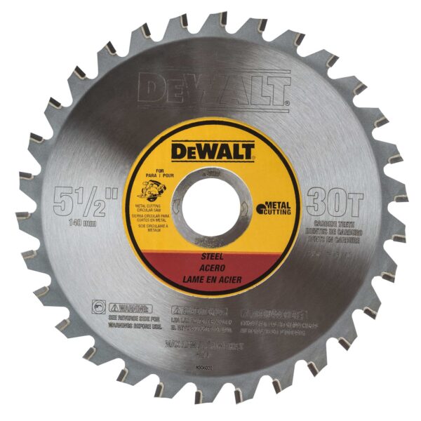 DEWALT DWA7770 5-1/2" 30T METAL CUTTING CIRCULAR SAW BLADE