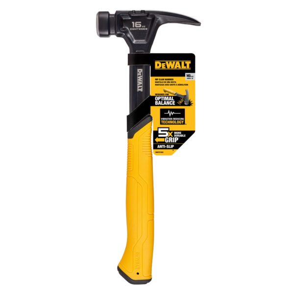 DEWALT DWHT51003 20oz Steel Rip Claw Nailing Hammer