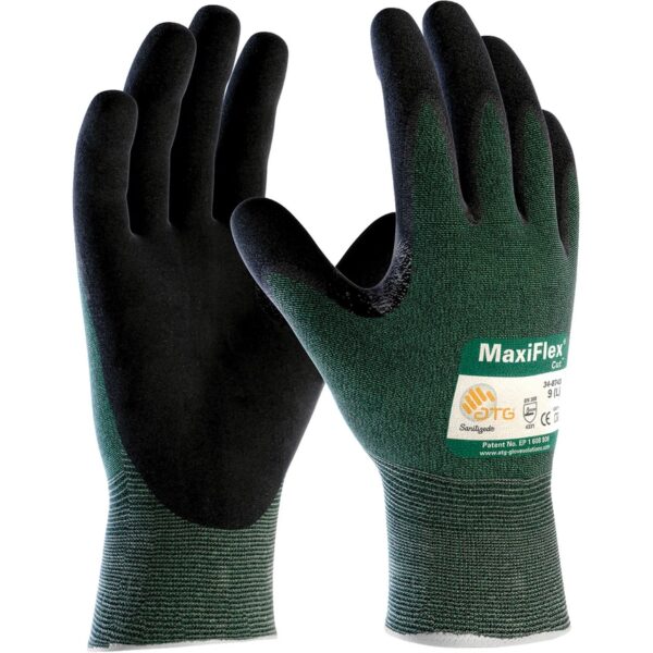 PIP MaxiFlex GP348743L ATG Glove Cut-Resistant Level 2 Dipped  L Green