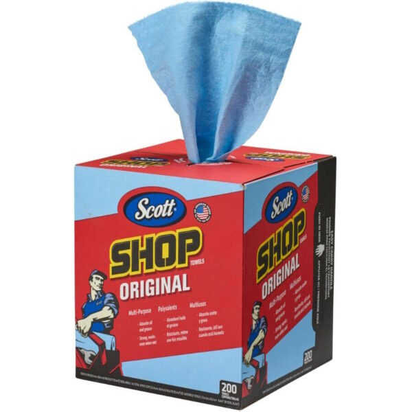 BLUE SHOP TOWEL 0560482 - 10" x 12" 200 Box 75190