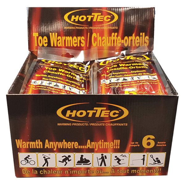 HOTTEC 1070601-HT Adhesive Toe Warmers 1 Pair