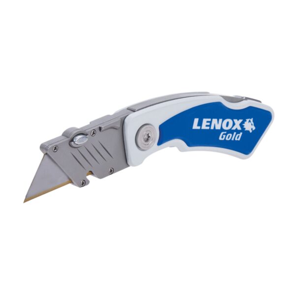 LENOX 10771FLK1G Gold Folding Utility Knife Locking w/ Wire Stripper - Image 3