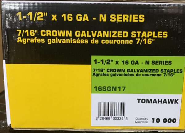 STAPLES 1-1/2" Long 7/16" Crown Sheating Staples 10000/Box N17 - Image 2