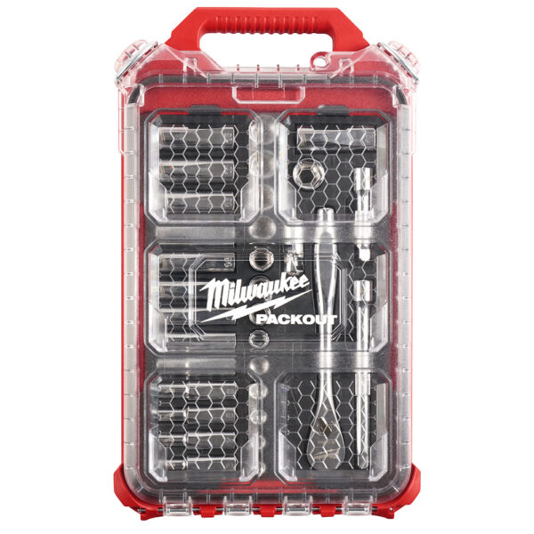 MILWAUKEE 48-22-9482 3/8" 32pc Ratchet and Socket Set in PACKOUT - Metric