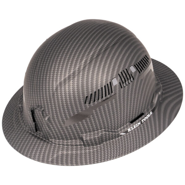 KLEIN 60626 Hard Hat, Premium KARBN Pattern, Vented Full Brim, Class C