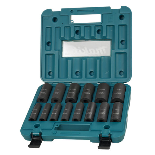 MAKITA A-96372 1/2" SQ Deep Socket Assorted 14Pc