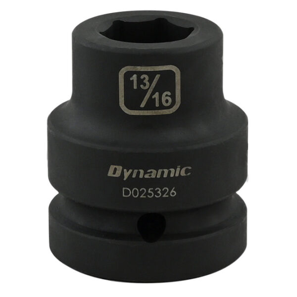 DYNAMIC TOOLS D025326 1" Drive 6Pt 13/16" Standard Impact Socket