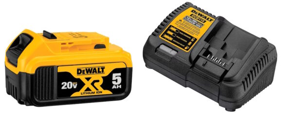 DEWALT DCB205C 20V Max Li-on 5.0Ah Battery Charger Kit