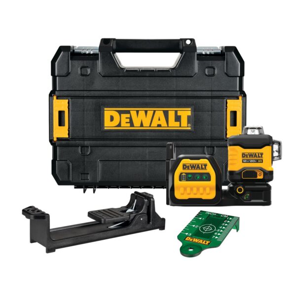 DEWALT DCLE34030GB 12/20V Green 3 x 360 Laser Tool Only