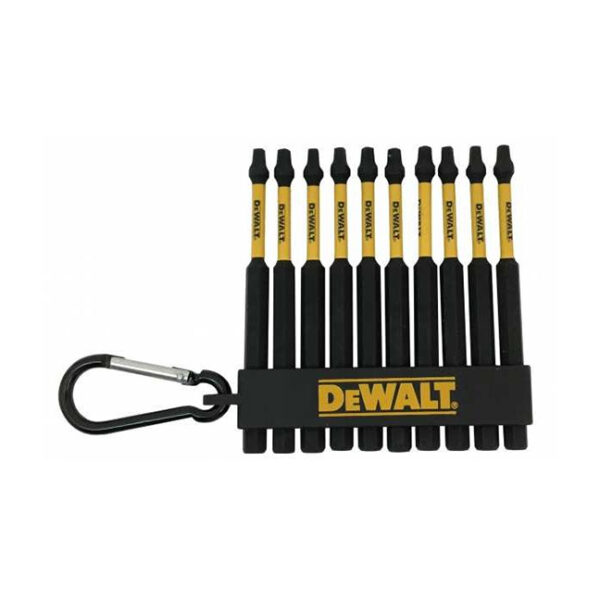 DEWALT DWA3SQ2IRCARC FLEX TORQ 3.5IN 2SQ 10PK DR CARABINER