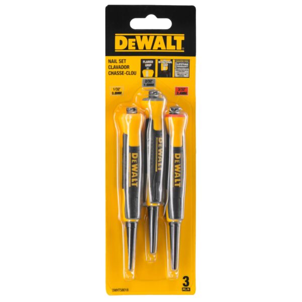 DEWALT DWHT58018 3Pc. Nail Set Kit