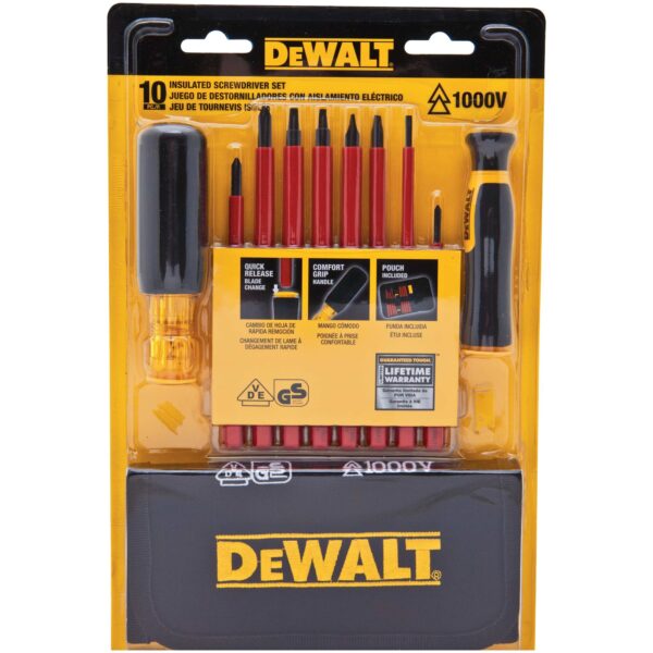 DEWALT DWHT66417 10PC Insulated Screwdriver SET - Image 2