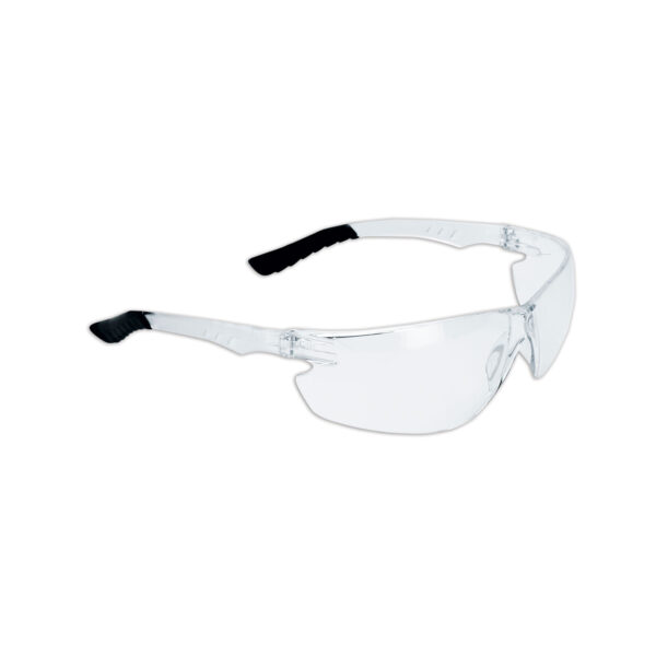 DYNAMIC SAFETY EP850C Saftey Glasses Black On Handle Clear