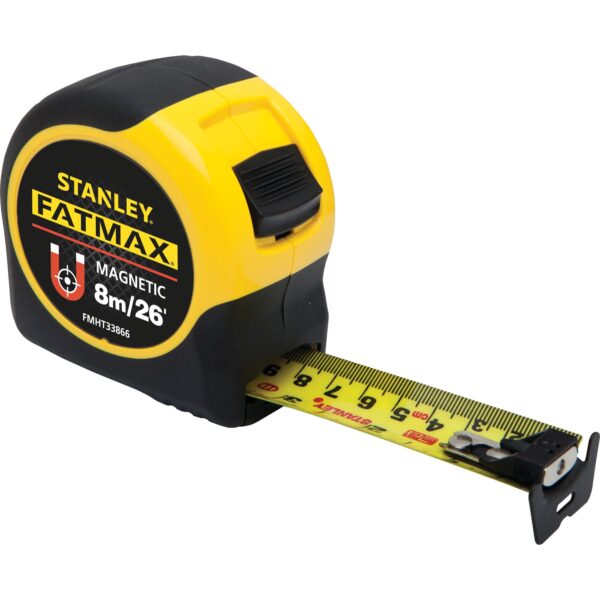 STANLEY FMHT33866 FatMax 8m/26' Tape Measure Magnetic Hook - Image 2