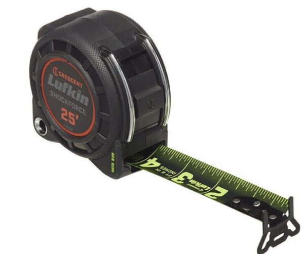 LUFKIN L1125B-02 Tape Measure 1-3/16" x 25' Shockforce Nite Eye™ Dual Sided