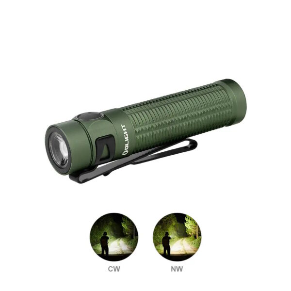 OLIGHT O-BATON3P-OD-GREEN Baton 3 Pro Rechargable Flashlight (Green)