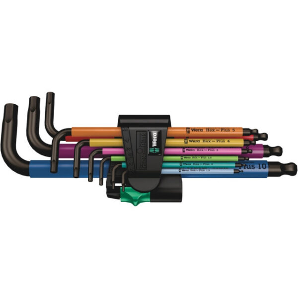 WERA WER-05022089001 - 9pc L-Key Metric Ball-End Hex Key Set