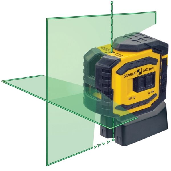 STABILA 03185 LAX 300 G Cross Line Plus Plumb Point Laser