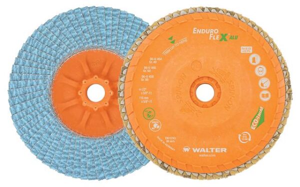 WALTER 06U456 4-1/2'' 60 Grit Aluminum Spin-On Disc ENDURO-FLEX