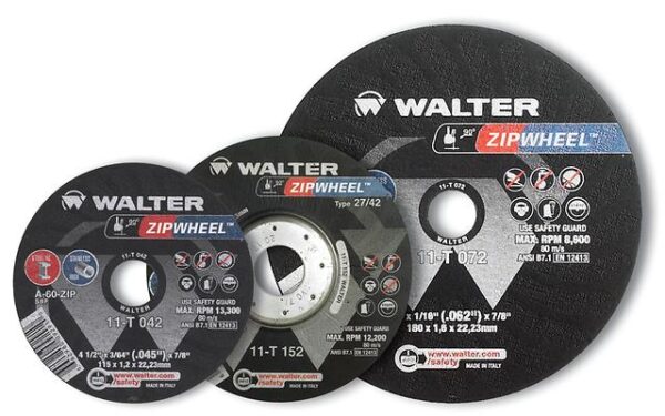 WALTER 11T042 4-1/2" x 3/64" x 7/8" Zipcut Wheel