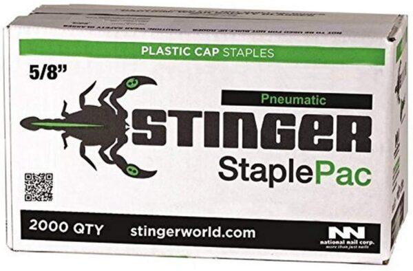 STINGER 136360 StaplePac 5/8" 20 Gauge Cap Staples