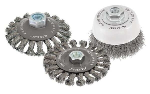 WALTER 13W301 AllSteel 3" 5/8-11 Crimped Cup Brush