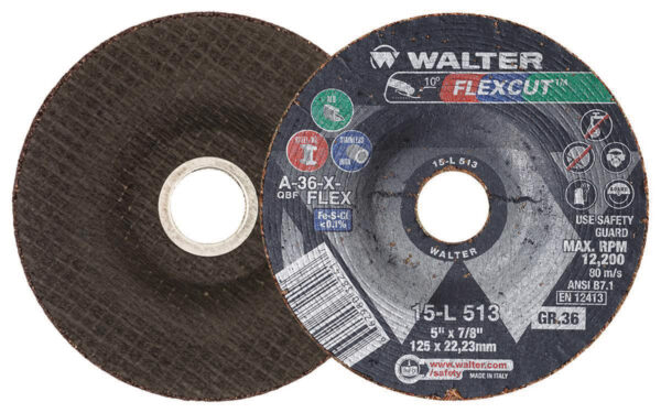 WALTER 15L513 5" x 7/8" GR36 Flexcut