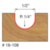 FREUD 18-108 1/4" Radius Round Nose Bit - Image 2