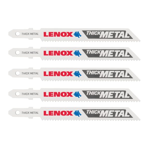 LENOX 1991560 Metal 3-5/8 X 3/8 14TPI T-Shank Jig Saw Blades 5PK