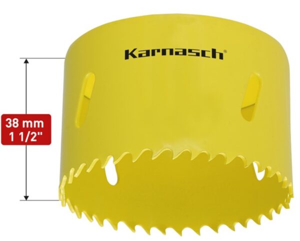 KARNASCH 20.1500.220 8-21/32" Hole Saw, Bi-Metal 8% Cobalt, 220mm