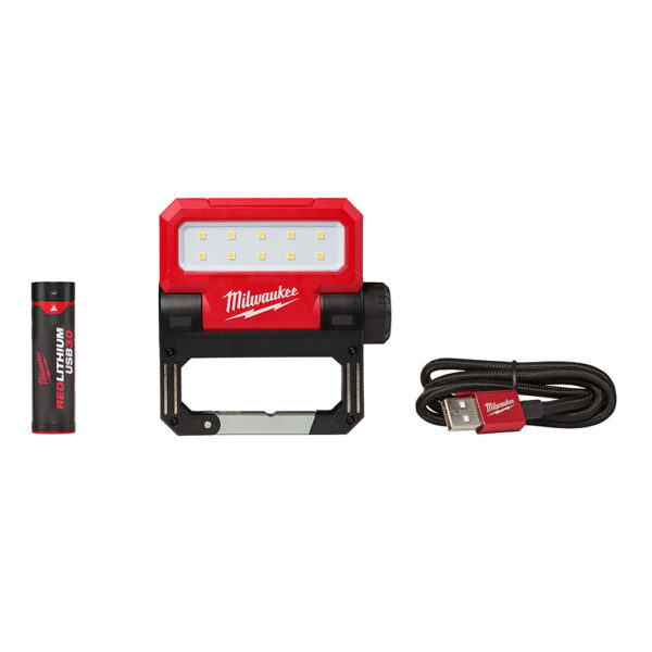 MILWAUKEE 2114-21 USB Rechargeable Rover Pivoting Flood Light 550 Lumens