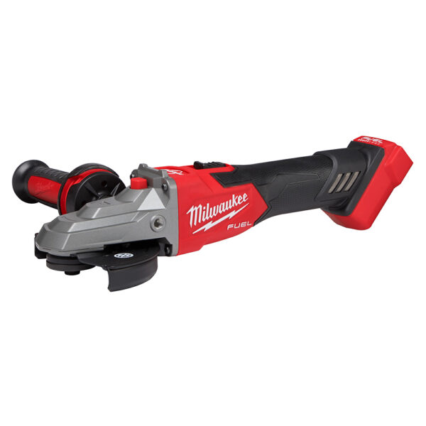 MILWAUKEE 2887-20 M18 FUEL 5" Flathead Braking Grinder, Slide Switch Lock-On - Image 2